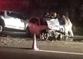 Jacarezinho: Violenta colisão na BR-153 mata motorista e mobiliza equipes de resgate “Assista o vídeo”