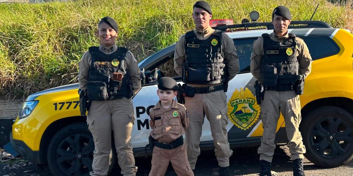 Jacarezinho: Polícia Militar participa de festa de aniversário de 5 anos do menino Arthur