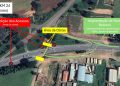 Construção de viaduto na BR-153 altera acessos no km 24, em Jacarezinho