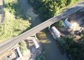 EPR Litoral Pioneiro realiza içamento de vigas na ponte sobre o Rio Jacarezinho, em Santo Antônio da Platina