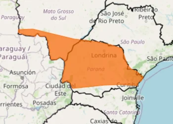 INMET emite alerta de perigo para tempestades no Paraná e outros dois estados; Norte Pioneiro está na área de risco