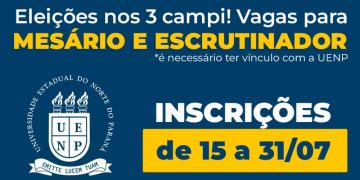 UENP abre inscrições para mesários e escrutinadores nas eleiçãos em seus três campi