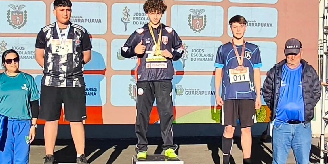 Pedro Augusto, do Colégio Elo, conquista ouro nos Jogos Escolares do Paraná