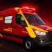 Corpo de Bombeiros atende duas ocorrências de queda em Santo Antônio da Platina