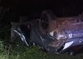 Norte Pioneiro: Carro capota e motorista morre na PR-092 em Siqueira Campos