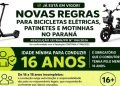 Novas regras para bicicletas elétricas e patinetes já valem em Jacarezinho- PR