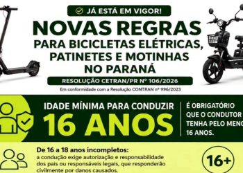 Novas regras para bicicletas elétricas e patinetes já valem em Jacarezinho- PR