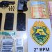 Polícia Militar apreende arma de fogo, munições e drogas em Santo Antônio da Platina