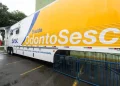 Unidade Móvel do Projeto OdontoSesc leva atendimentos gratuitos a Guapirama