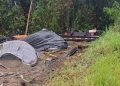 Norte Pioneiro:Caminhoneiro morre após caminhão sair da pista e tombar na PR-090