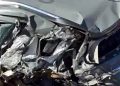 Paraná: Acidente com seis veículos deixa viatura da Polícia Penal destruída na BR-277