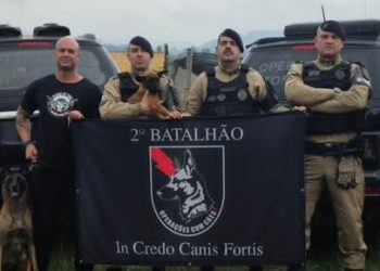 Canil do 2° BPM recebe filhote de pastor Belga Malinois