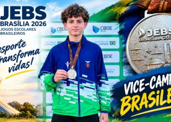 Pedro Augusto, aluno do Colégio Elo, é vice-campeão brasileiro no arremesso de disco