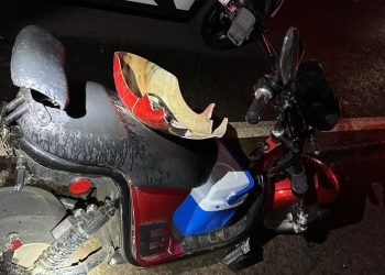 PRF atende colisão traseira envolvendo scooter elétrica conduzida por menor na BR-376